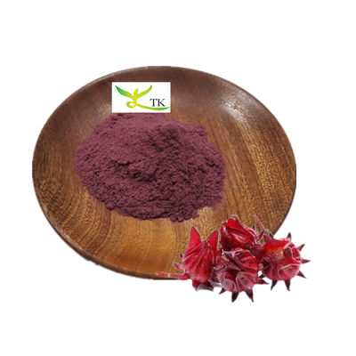 Natural Food Coloring Roselle Flower Powder Roselle Extract Powder 10% Anthocyanidins